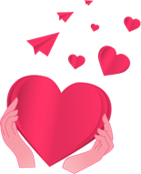 hands with hearts